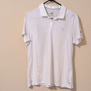 Puma White Polo Shirt